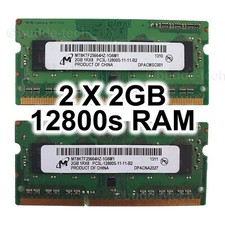 Elpida 4GB (2x2GB) SODIMM RAM 1Rx8 PC3-12800S Apple Macbook Pro Air Mac Mini PC picture