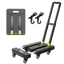 Folding Hand Truck, 500 LBS Heavy Duty Foldable Dolly Cart with Wheels, Teles... picture