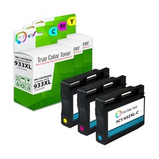 3Pk TCT Compatible 933XL HY Cyan Magenta Yellow For HP OfficeJet 6100 6600 Ink picture