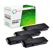 TCT 4PK TN580 High Yield Compatible Toner For Brother HL 5240 5250 MFC 8460n picture