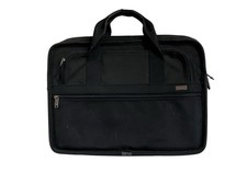 TUMI Alpha Black Nylon Padded 15in Laptop Briefcase No Shoulder Strap picture
