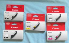 (5) Genuine Canon 271 Pixma Ink Cartridges - GY, M, Y, BK -New Sealed - Lot of 5 picture