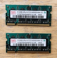 hynixKOREA ( 2X512MB) 03512MB 2Rx16 PC2-4200S-444-12HYMP564S64BP6-C4 AB0626 picture