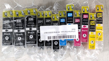 ✨For Canon 220BK/CLI-221 Ink Cartridge ~ Lot of 12 Cartridges total Amazing Deal picture
