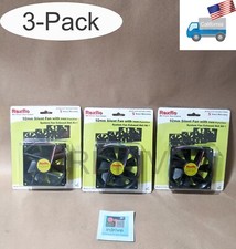 3-Pack Quiet Dual Ball Bearing 92mm x 25mm 3/4-Pin 12V 0.22A PC Case Cooling Fan picture