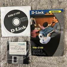 Vintage D-Link DSB-C100 Users manual driver program verb 0921 a USB camera... picture