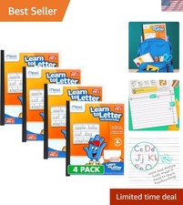 Raised Ruling Writing Pads, 4 Pack, Perfect for PK-1 Students, 40 Sheets Each picture