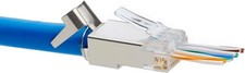 Cat6/6A RJ45 Pass through Modular Plugs, Shielded (STP) External Ground Connecto picture