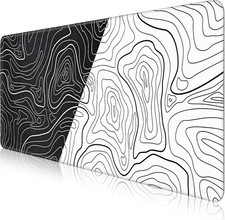 Large Mouse Pad, Topographic Map Desk Mat, 27.5 x 11.8 Inch picture