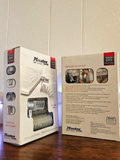 : Lot of 2 Master Lock SafeSpace Computer Combination Coiled Cable Locks - New picture