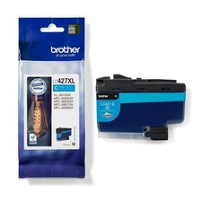 BROTHER LC-427XLC Inkjet Cartridge, Cyan, Single Pack, High Yield, Includes 1 x picture