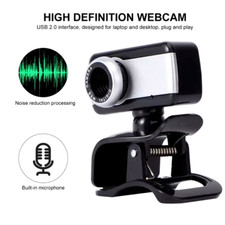 Webcam HD Web Camara Con Microfono Para Computadora PC Laptop 360 Rotacion Clip picture