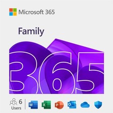 Microsoft 365 Family - Subscription - 30 Device, 6 User - 1 Year picture