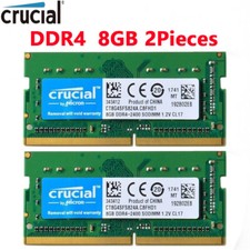 Crucial DDR4 16GB KIT 2 x 8GB 2400 MHz PC4-19200 SODIMM 260-Pin Laptop Memory picture