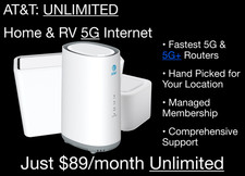 AT&T 5G+ & 4G LTE UNLIMITED Data 5G Home Internet RV WiFi Router $89/month Wi-Fi picture