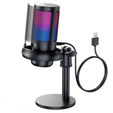 Gaming Microphone for PC: USB Mic Podcasts Videos & With Stand, ME6-C picture