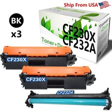 2PK 230X Toner Cartridge and 1PK CF232A Drum Unit for Pro 203dw Printer picture
