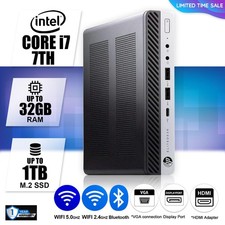 HP Desktop Computer PC i7, up to 64GB RAM, 19TB SSD HDD, Windows 11/10, WiFi BT picture