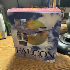 Spectrum HoloByte Falcon Gold Flight Simulator PC CD-ROM Complete Big Box picture
