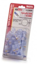25-Pack ezEX-RJ45 CAT 6 6A 5e Connectors, External Ground Platinum Tools 100025C picture
