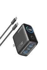 Anker Charger 100W 3 Ports with USB-C USB-C Cable Dark Gray picture