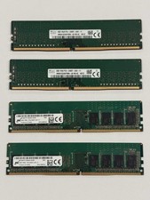 Lot of 4x 8GB PC4-2400 DDR4 Desktop RAM Micron Sk Hynix picture