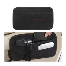 Car Seat Side Pocket Organizer, Suede Leather Vehicle Console Side Cell Holde... picture