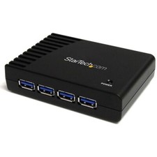 StarTech ST4300USB3 4 Port Black SuperSpeed External USB 3.0 Hub 5Gbps picture