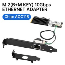 AQC113 M.2 B+M Key 10Gbps Network Adapter 10GbE RJ45 NIC LAN Card for Desktop PC picture