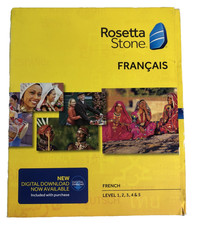 ROSETTA STONE Francais Levels 1-5 French Language CD COMPLETE V4, PC / MAC picture
