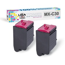 TONER for Sharp MX-C30NTM, MX-C250F, C300P, C300W (Magenta, 2Pack) picture