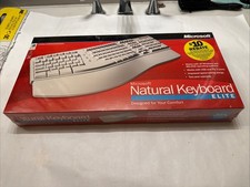 NEW Microsoft Natural Keyboard Elite PS/2 USB SEALED Ergonomic Split 286-00082 picture