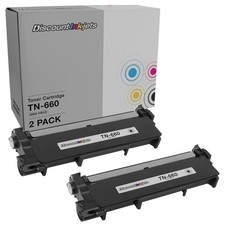 DI Toner Cartridge Replacement for Brother TN660 TN-660 (Black, 2-Pack) picture