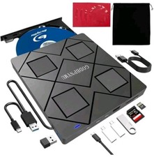 8-in-1 External Blu-ray Drive, USB-C Hub & Card Reader for Laptop, PC, Mac OS picture