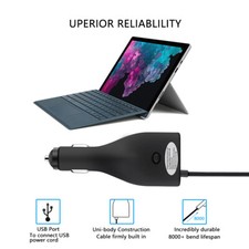 Surface Pro Car Charger 42W 12V 2.58A for Surface Laptop+5V 2.1A USB Charge Port picture