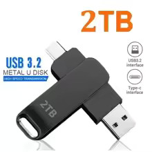 USB 3.2 Dual Type-C & USB Flash Drive Metal High Speed Memory Stick 1TB 2TB picture