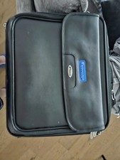 Targus 100% Genuine Leather Men's Briefcase Laptop Bag 14
