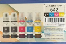 542 INK REFILL BOTTLES T542 Pigment Ink Bottle Combo Pack for Workforce ST-C5000 picture