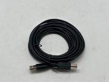 QVS USB 2.0 (Type A) Male to USB 2.0 (Type B) Male Cable 15 ft. - Black picture