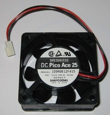 Sanyo Denki Pico Ace 25 - 12 V DC - 60 mm Cooling Fan - 3100 RPM - Japan Made picture