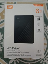 NEW - WD Drive 6TB Portable External Hard Drive HDD USB 3.0 WDBRBU0060BBL Black picture