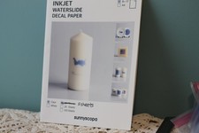 Sunnyscopa Inkjet Waterslide Decal Paper 5 pcs 8 1/2 x 11 picture