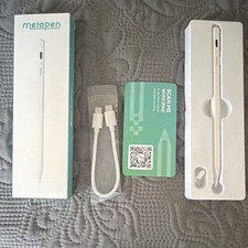 metapen Pencil Air 8 Stylus ME-APP172 White for Apple w/ Type-C Cable Tips picture