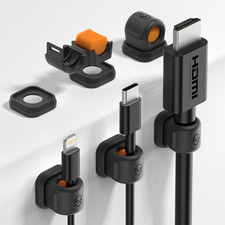 Clips magneticos para cables 6 piezas organizador escritorio usb c hdmi hogar picture