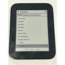 Barnes & Noble Nook Simple Touch 6in 2GB Black BNRV300 E-Ink eReader WiFi picture