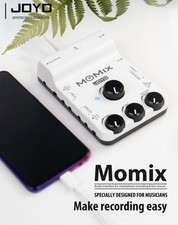 JOYO MOMIX 48V Audio Interface Mixer for Live Streaming Recording, Guitar Bass picture
