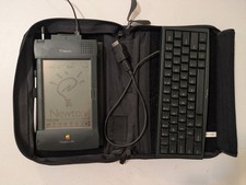 Apple Newton MessagePad 2100 bundle with keyboard and accessories picture