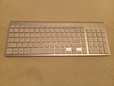 Cimetech KF-10+TM002 SILVER 2.4 Ghz Wireless Keyboard TESTED WORKS NO MOUSE  picture