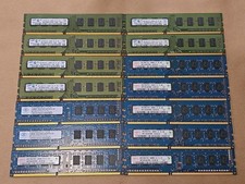 Lot of 14 DDR3 2GB 10600U Modules - Hynix, Samsung, Nanya picture