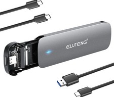 ELUTENG M.2 NVMe SATA SSD Enclosure, USB 3.2 Gen 2 10Gbps,M2 SSDs Reader picture
